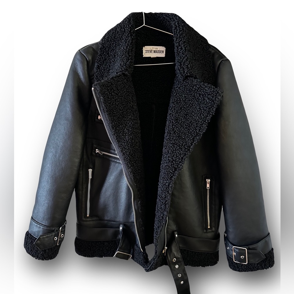 Steven Madden Quinn Vegan Leather Jacket